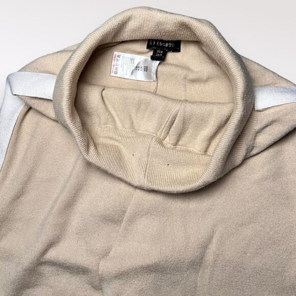 QED London Cozy Knit Sweatpants Joggers Elastic Waist Beige White Small - Picture 5 of 10